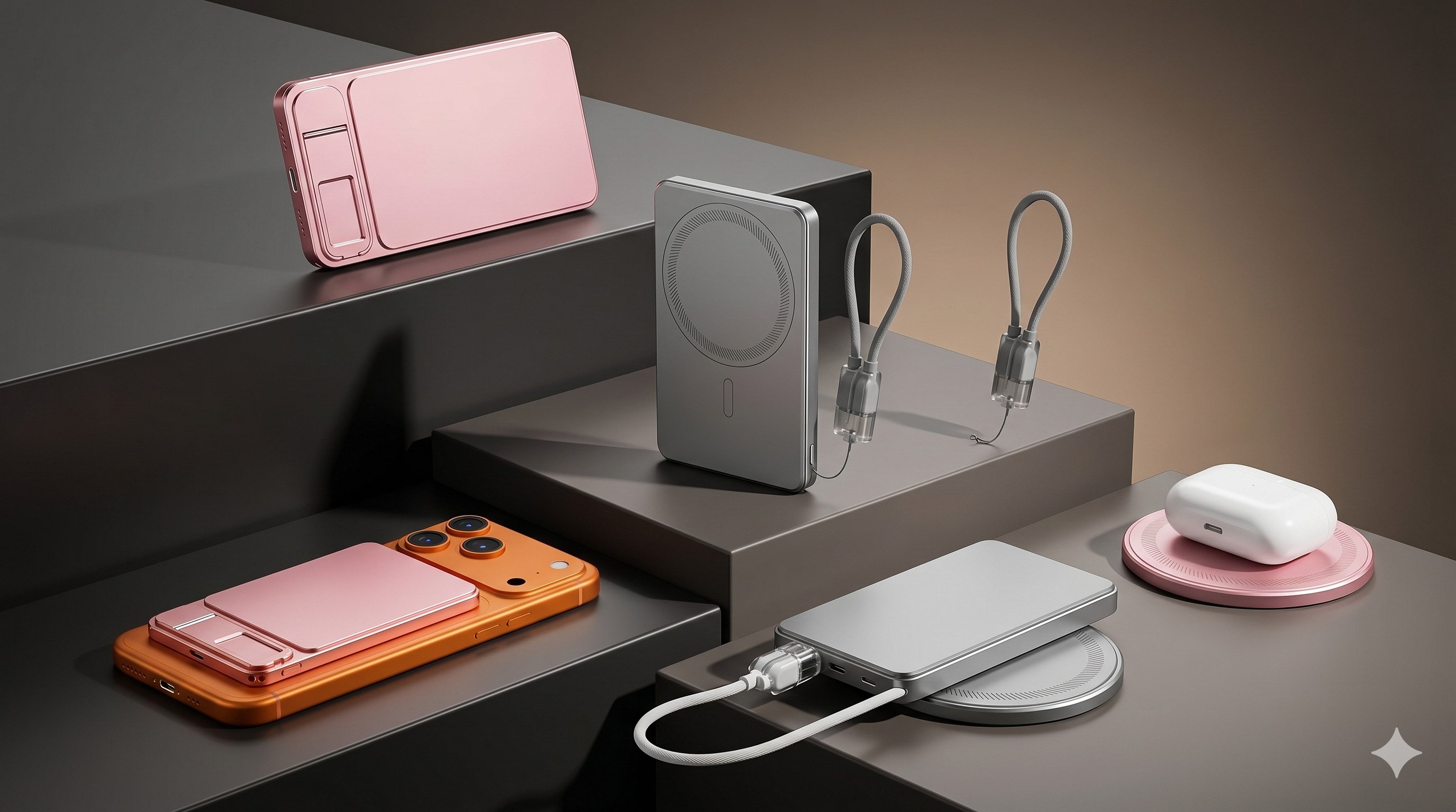 Magnetic Charging Portable Battery For iPhone 12-17 iWatch