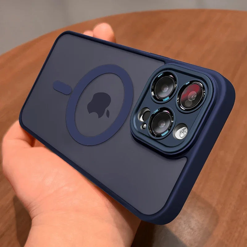 Coque iPhone Magnétique MagSafe — Protection Premium Givré Mat